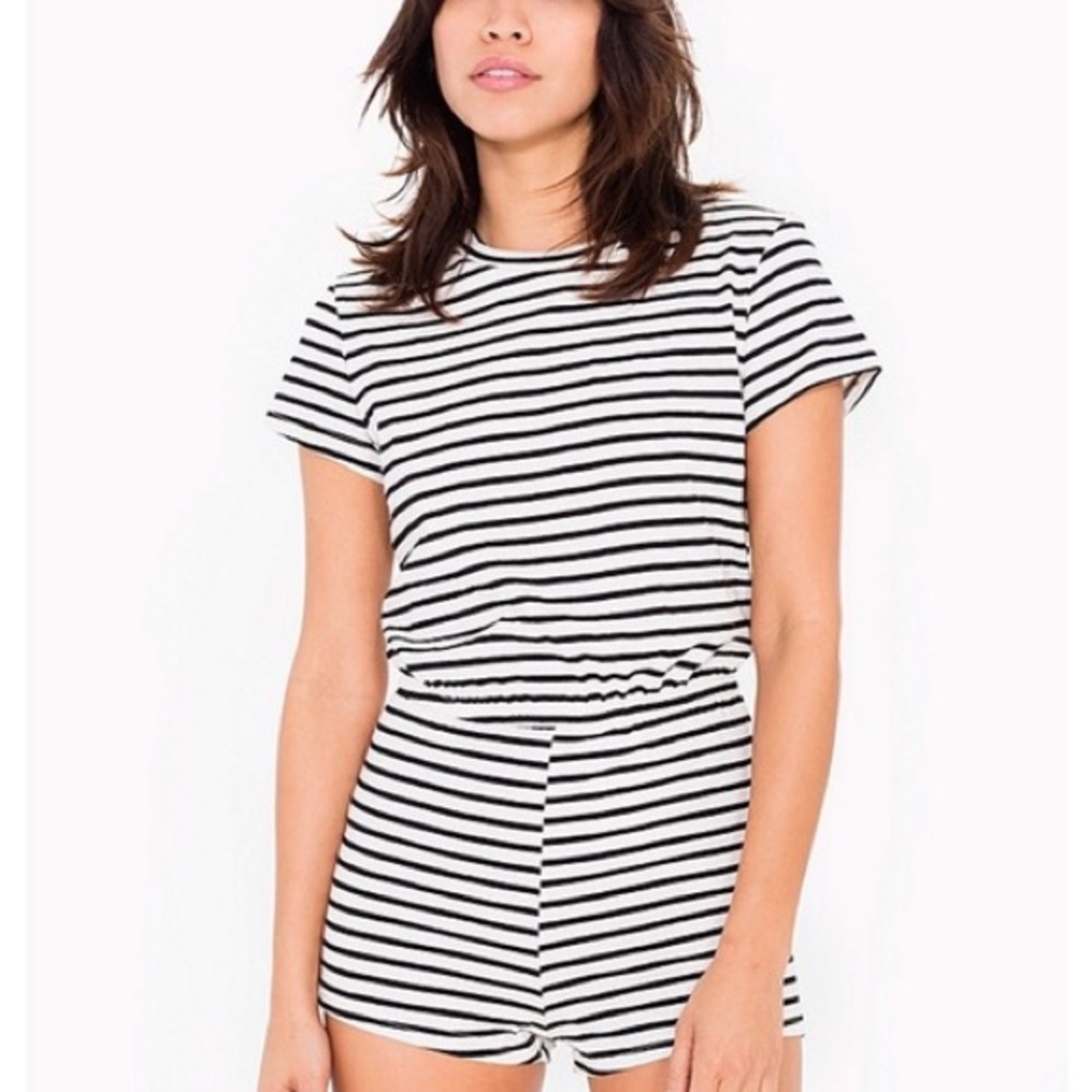 American Apparel Striped Romper